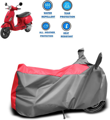 PAGORA Two Wheeler Cover for Vespa(Urban Club, Grey)