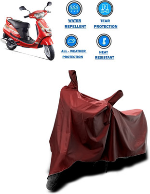 CODOKI Waterproof Two Wheeler Cover for Mahindra(Duro 125, Maroon)
