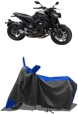 SUGASHRI Waterproof Two Wheeler Cover for Yamaha(MT 9, Blue, Black)