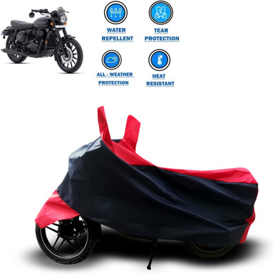 GOSHIV-car and bike accessories Two Wheeler Cover for JAWA(Red)