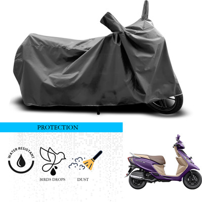 ANTHUB Waterproof Two Wheeler Cover for TVS(Scooty Zest, Grey)