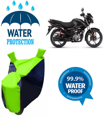 Mdstar Waterproof Two Wheeler Cover for Hero(Glamour BS6, Multicolor)