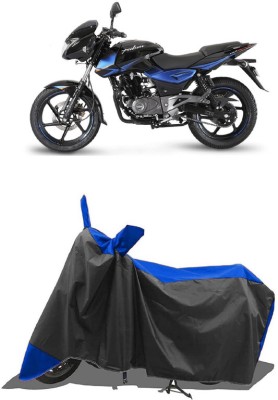 SUGASHRI Waterproof Two Wheeler Cover for Bajaj(Pulsar 150 DTS-i, Blue, Black)