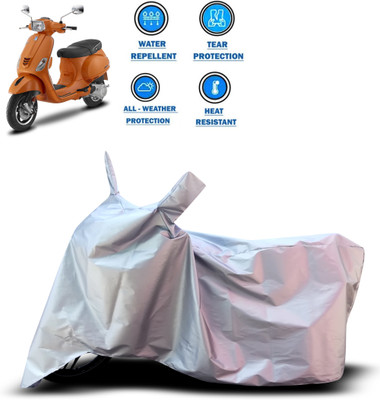 PAGORA Two Wheeler Cover for Piaggio(Vespa SXL 125, Silver)