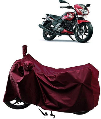 SK AUTO Waterproof Two Wheeler Cover for TVS(Flame DS 125, Maroon)