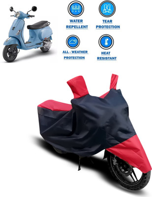 CODOKI Two Wheeler Cover for Piaggio(Vespa LX 125, Red)