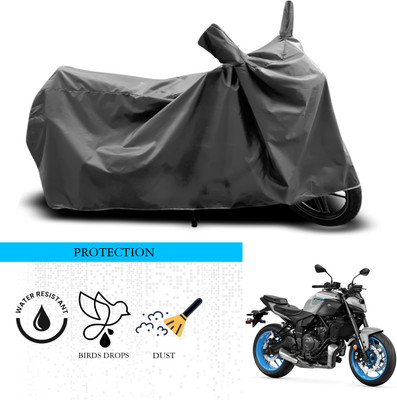 ANTHUB Waterproof Two Wheeler Cover for Yamaha(MT 07, Grey)