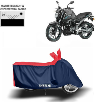 SK AUTO Waterproof Two Wheeler Cover for Yamaha(FZ FI, Blue, Red)