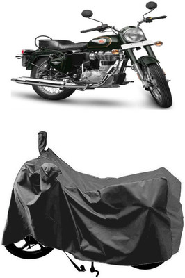 SUGASHRI Waterproof Two Wheeler Cover for Royal Enfield(Standardv BS6, Grey)