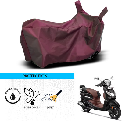 ANTHUB Waterproof Two Wheeler Cover for Hero(Pleasure Plus, Maroon)