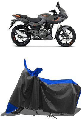 SUGASHRI Waterproof Two Wheeler Cover for Bajaj(Pulsar 180F, Blue, Black)