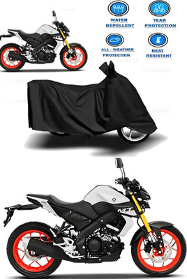 SK AUTO Waterproof Two Wheeler Cover for Yamaha(MT 15, Black)