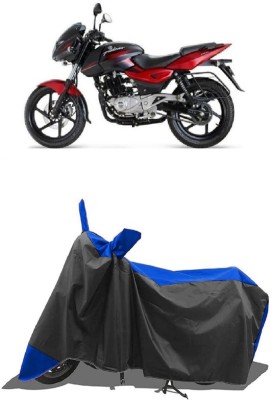 SUGASHRI Waterproof Two Wheeler Cover for Bajaj(Pulsar 180 DTS-i, Blue, Black)