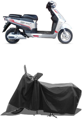 SUGASHRI Waterproof Two Wheeler Cover for Hero(Electric NYX HS500 ER BS6, Grey, Black)