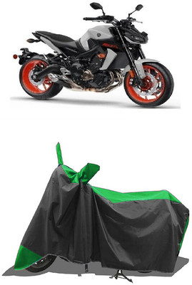 SUGASHRI Waterproof Two Wheeler Cover for Yamaha(MT 09 BS6, Green, Black)