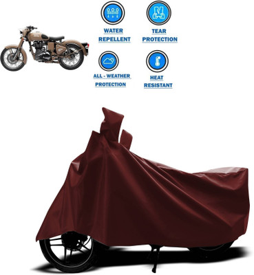 SK AUTO Two Wheeler Cover for Royal Enfield(Classic Desert Storm, Maroon)