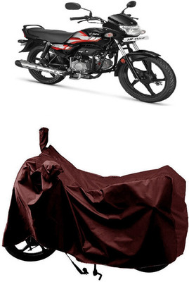 SUGASHRI Waterproof Two Wheeler Cover for Hero(HF Deluxe BS6, Maroon)