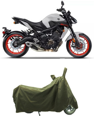 Coxtor Waterproof Two Wheeler Cover for Yamaha(MT 09 BS6, Gold)
