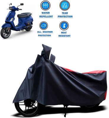 CODOKI Two Wheeler Cover for Piaggio(Vespa SXL 150, Red)