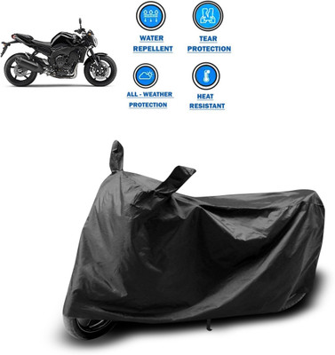 GOSHIV-car and bike accessories Two Wheeler Cover for Yamaha(FZ-S FI, Black)