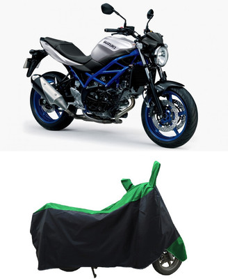 Coxtor Waterproof Two Wheeler Cover for Suzuki(SV 650 BS6, Green)