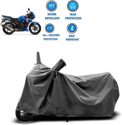 CODOKI Two Wheeler Cover for TVS(Apache RTR 180, Grey)