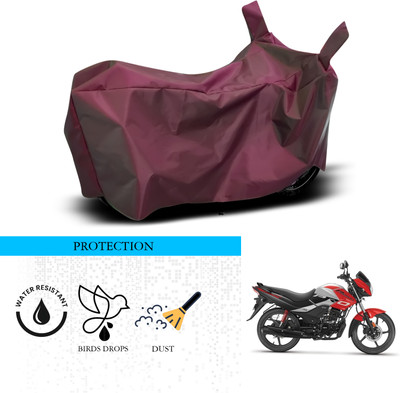 ANTHUB Waterproof Two Wheeler Cover for Hero(Passion Pro, Maroon)