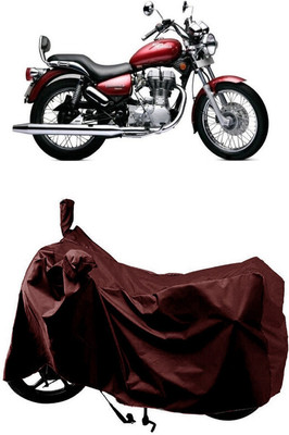 SUGASHRI Waterproof Two Wheeler Cover for Royal Enfield(Twin spark, Maroon)