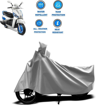 CODOKI Two Wheeler Cover for Mahindra(Gusto 125, Silver)
