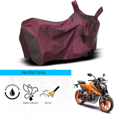 ANTHUB Waterproof Two Wheeler Cover for KTM(Duke 390, Maroon)