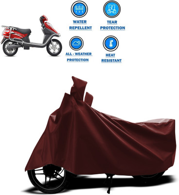 CODOKI Waterproof Two Wheeler Cover for Hero(Electric Flash, Maroon)