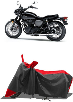 SUGASHRI Waterproof Two Wheeler Cover for Kawasaki(W800 BS6, Red, Black)