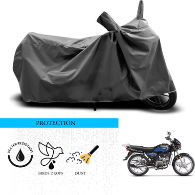 ANTHUB Waterproof Two Wheeler Cover for Hero(MotoCorp Splendor Plus, Grey)