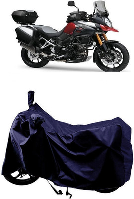 SUGASHRI Waterproof Two Wheeler Cover for Suzuki(V Strom 1000, Blue)