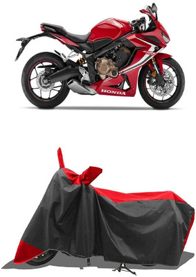 SUGASHRI Waterproof Two Wheeler Cover for Honda(CBR500R, Red, Black)