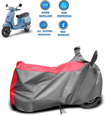 CODOKI Two Wheeler Cover for Piaggio(Vespa LX 125, Grey)