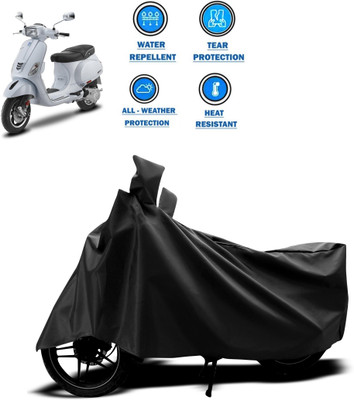 CODOKI Two Wheeler Cover for Piaggio(Vespa SXL, Black)