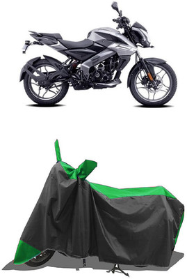 SUGASHRI Waterproof Two Wheeler Cover for Bajaj(Pulsar NS125, Green, Black)