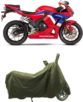 Coxtor Waterproof Two Wheeler Cover for Honda(CBR 600 RR, Gold)