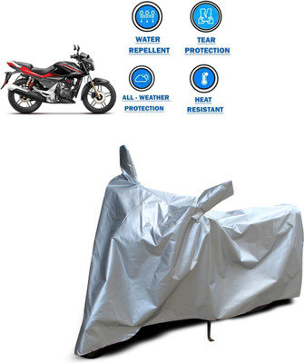 CODOKI Two Wheeler Cover for Hero(CBZ Extreme, Silver)