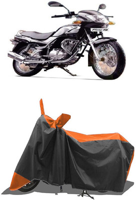 SUGASHRI Waterproof Two Wheeler Cover for TVS(Fiero F2, Orange, Black)