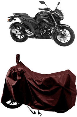 SUGASHRI Waterproof Two Wheeler Cover for Yamaha(FZ-25 BS6, Maroon)