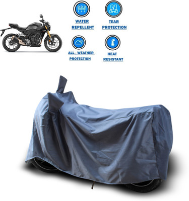 GOSHIV-car and bike accessories Waterproof Two Wheeler Cover for Honda(CB300R, Grey)