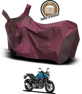 SK AUTO Two Wheeler Cover for Yamaha(FZ-25, Maroon)