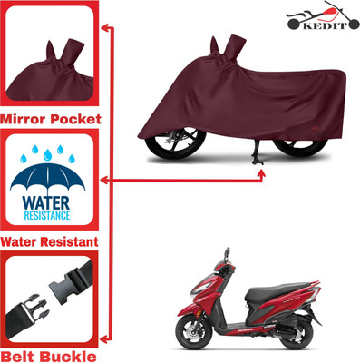 SK AUTO Two Wheeler Cover for Honda(Grazia BS6, Maroon)