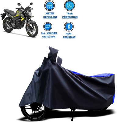 GOSHIV-car and bike accessories Two Wheeler Cover for Honda(CB Hornet 160, Blue)