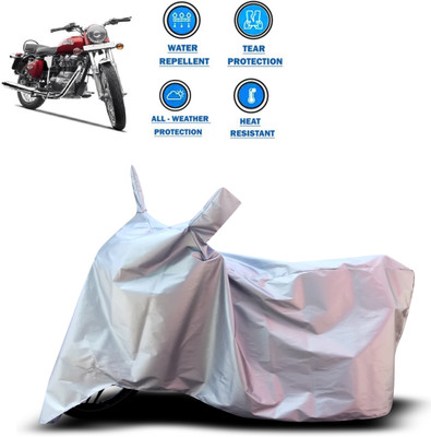 PAGORA Waterproof Two Wheeler Cover for Royal Enfield(Electra, Silver)