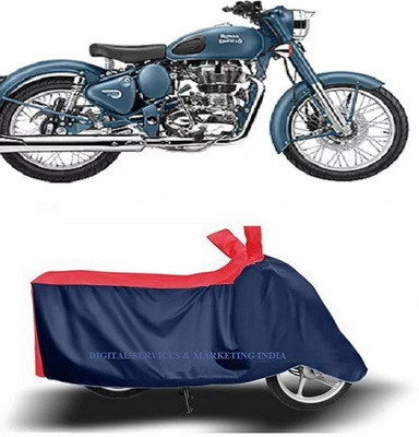 DSAMI Two Wheeler Cover for Royal Enfield(Classic Squadron, Blue)