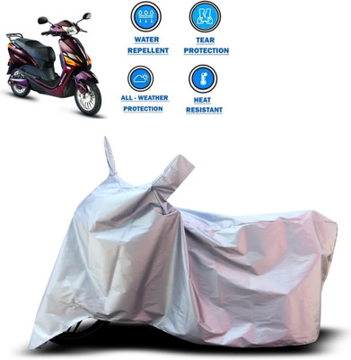 PAGORA Two Wheeler Cover for Hero(Electric Optima Plus, Silver)