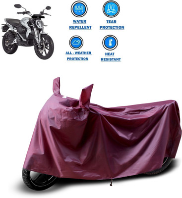 PAGORA Waterproof Two Wheeler Cover for Revolt(RV 300, Maroon)
